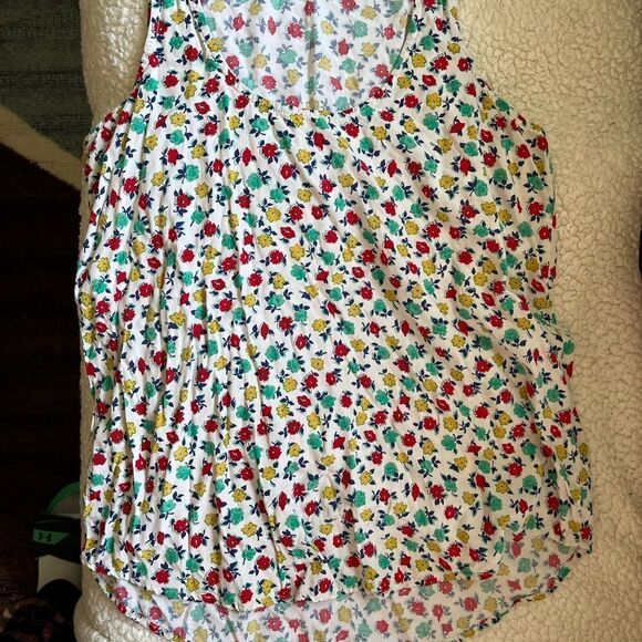 J Crew Mercantile Floral Print Tank Top size XS - Picture 3 of 7